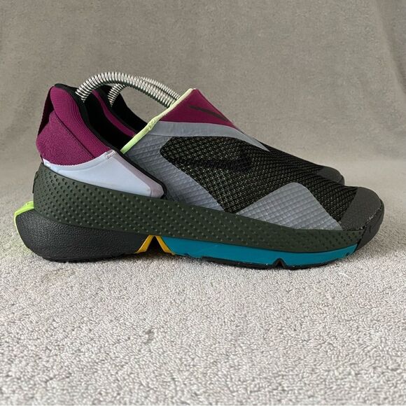 Nike Shoes Mens 7 Womens 8.5 Go Flyease Black Lime Glow Sneakers CW5883-004 - Picture 1 of 9